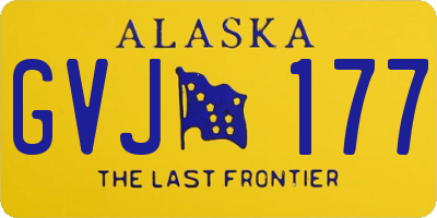 AK license plate GVJ177