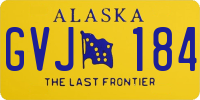 AK license plate GVJ184