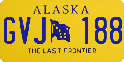 AK license plate GVJ188