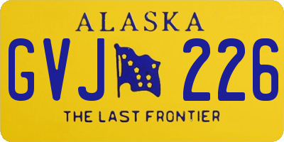 AK license plate GVJ226