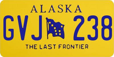 AK license plate GVJ238