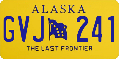 AK license plate GVJ241