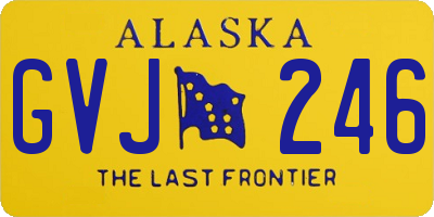 AK license plate GVJ246