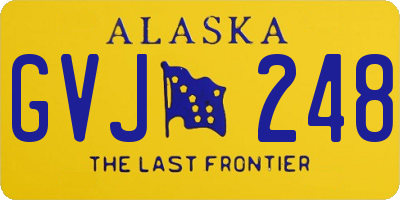 AK license plate GVJ248