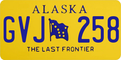 AK license plate GVJ258