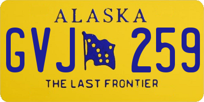 AK license plate GVJ259