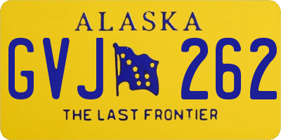 AK license plate GVJ262