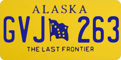 AK license plate GVJ263