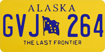 AK license plate GVJ264