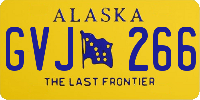 AK license plate GVJ266