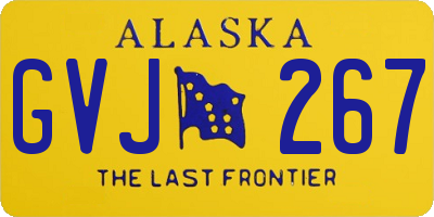 AK license plate GVJ267