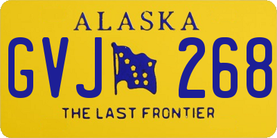 AK license plate GVJ268