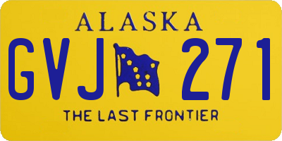 AK license plate GVJ271