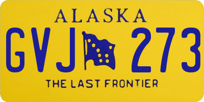 AK license plate GVJ273