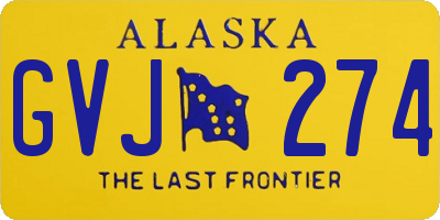 AK license plate GVJ274