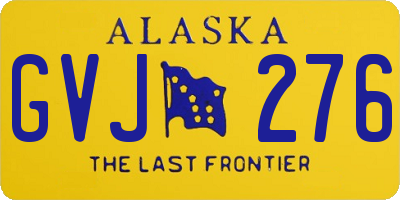 AK license plate GVJ276