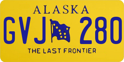 AK license plate GVJ280