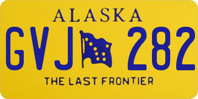 AK license plate GVJ282