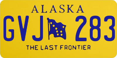 AK license plate GVJ283