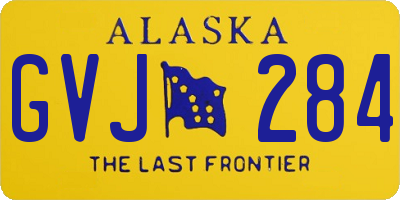 AK license plate GVJ284