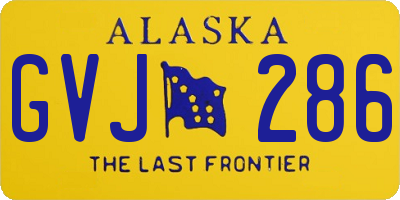 AK license plate GVJ286