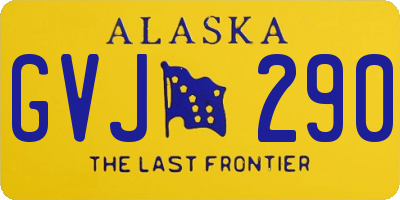 AK license plate GVJ290