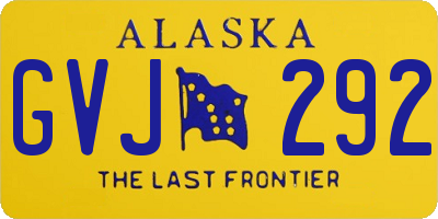 AK license plate GVJ292