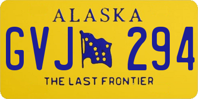 AK license plate GVJ294