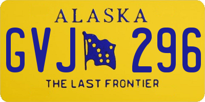 AK license plate GVJ296