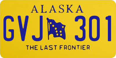 AK license plate GVJ301