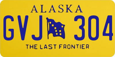 AK license plate GVJ304