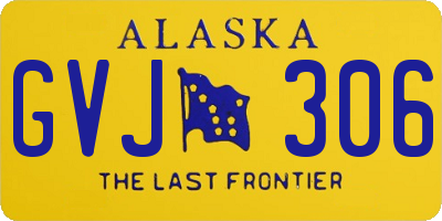 AK license plate GVJ306