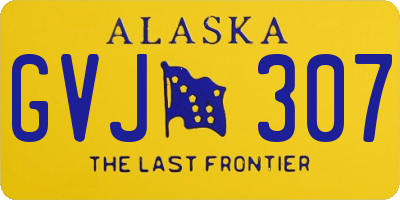 AK license plate GVJ307