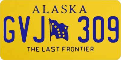 AK license plate GVJ309