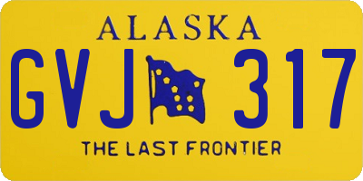 AK license plate GVJ317