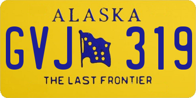 AK license plate GVJ319