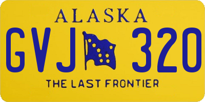 AK license plate GVJ320