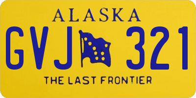 AK license plate GVJ321