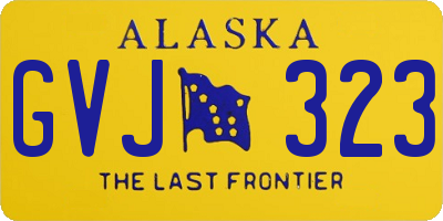 AK license plate GVJ323