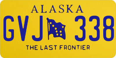 AK license plate GVJ338