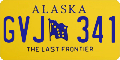 AK license plate GVJ341