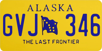 AK license plate GVJ346