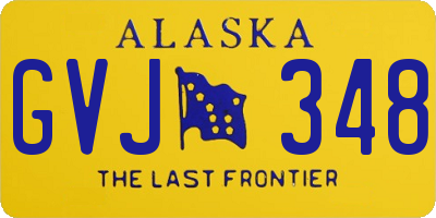 AK license plate GVJ348