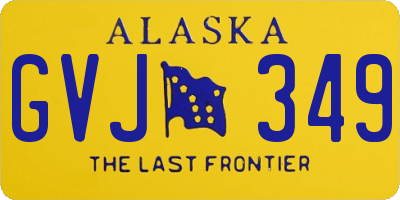 AK license plate GVJ349