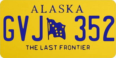 AK license plate GVJ352