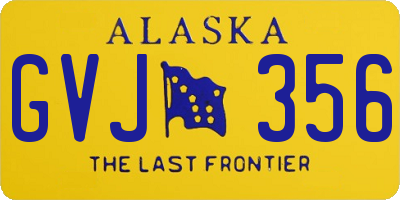 AK license plate GVJ356