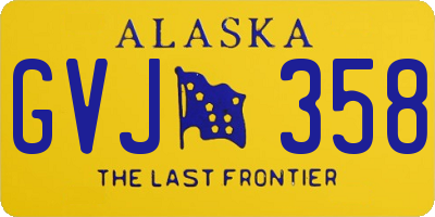 AK license plate GVJ358