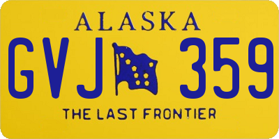 AK license plate GVJ359