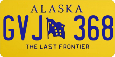 AK license plate GVJ368