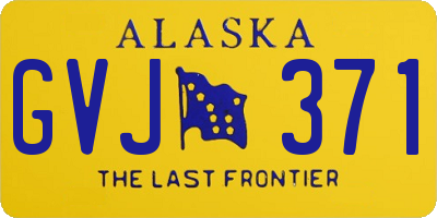 AK license plate GVJ371